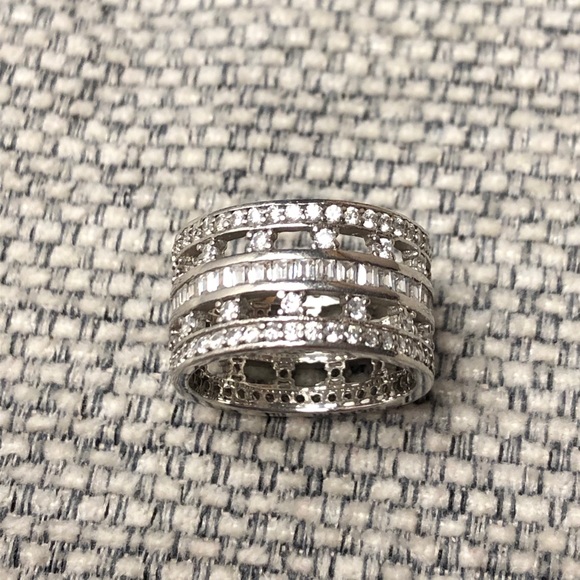 Cubic Zirconia Band Ring - Picture 1 of 3